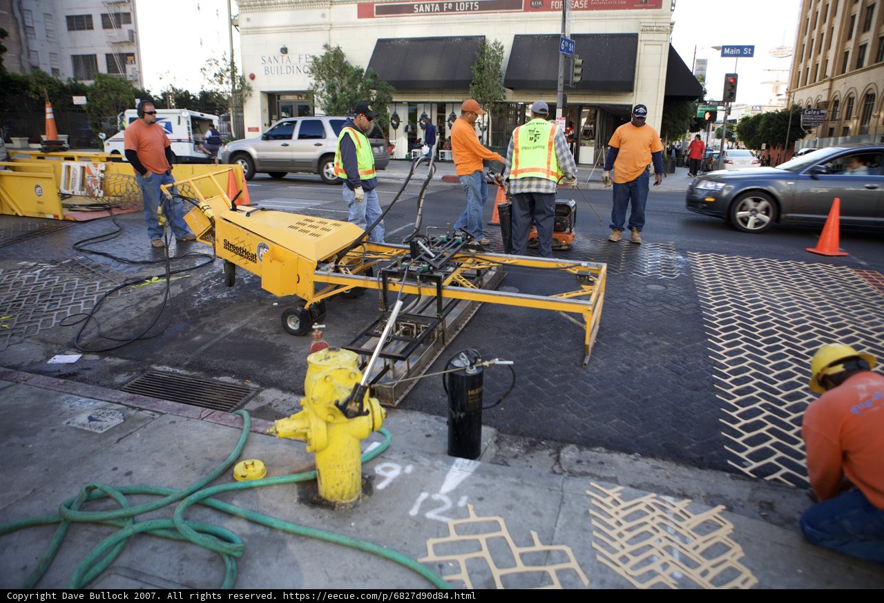 Road Workers Ensuring Safety