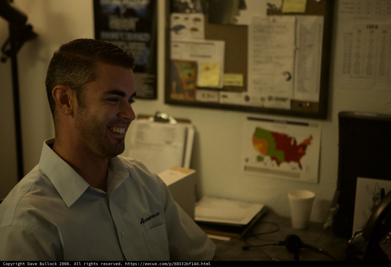 Smiling Dan at his Home Office