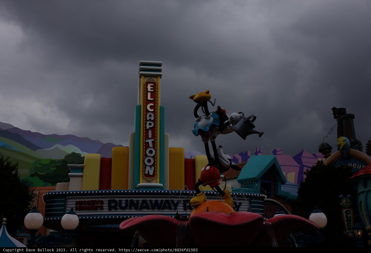 The Whimsical Cat Statue at Disneyland
