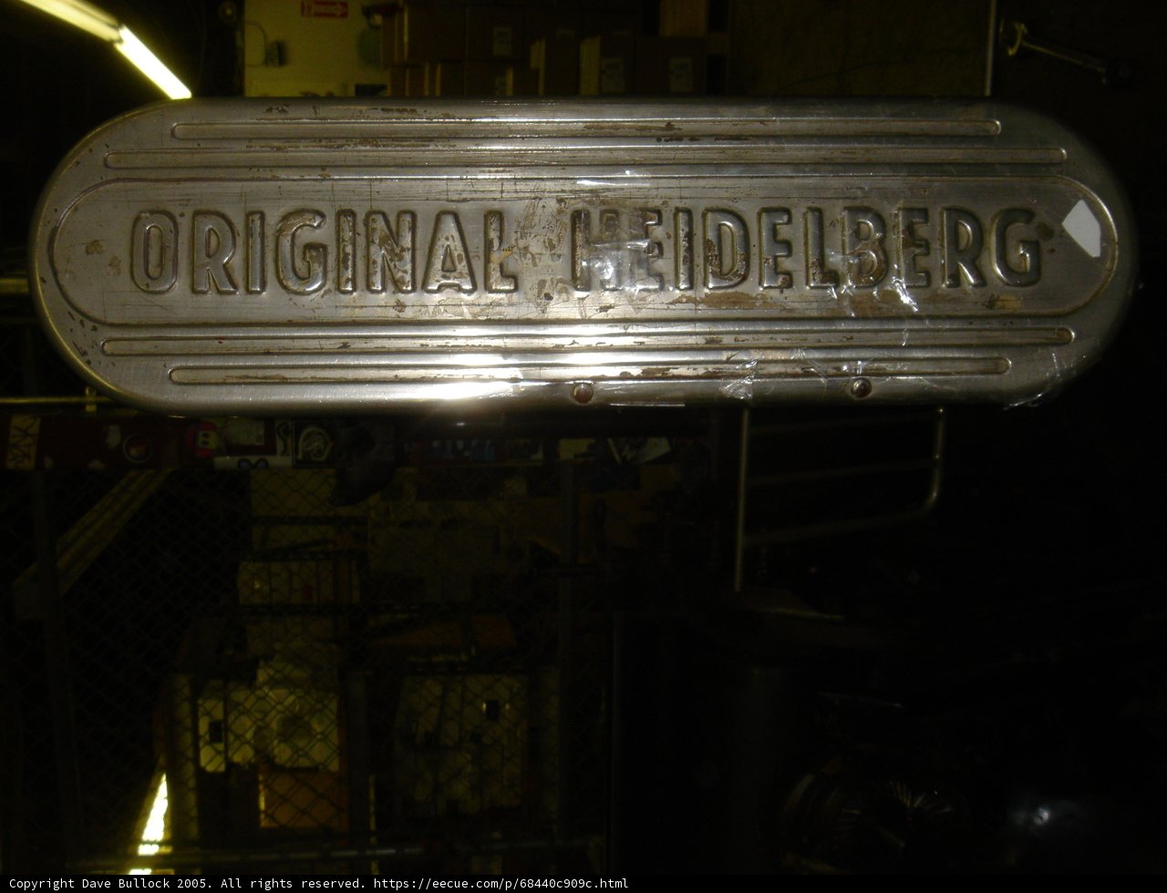 Original Hilberts Metal Sign