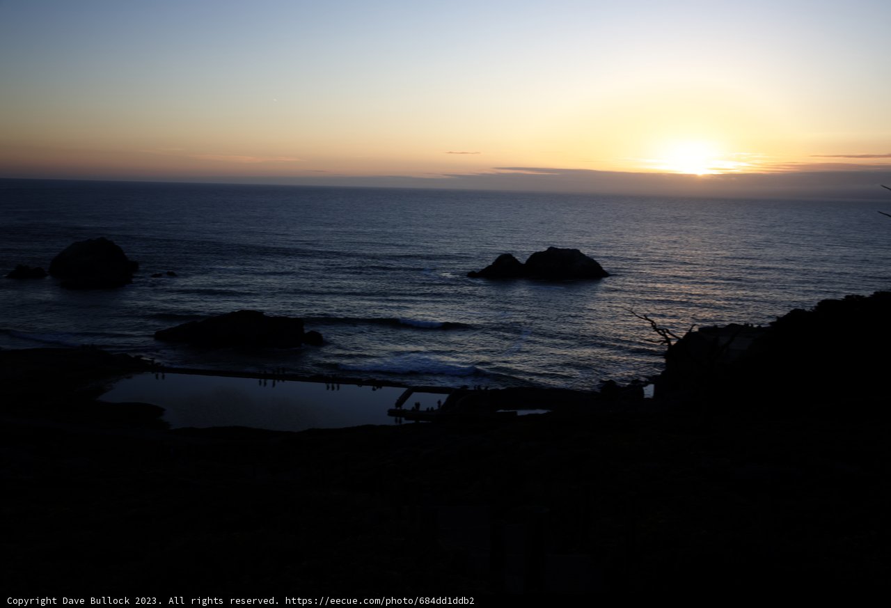 Golden Hour at Sutro Baths