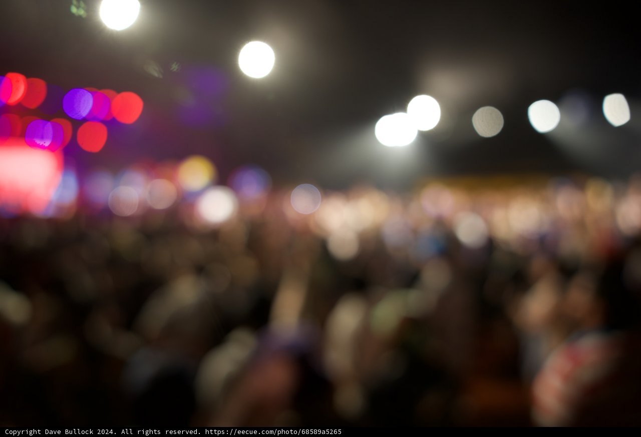 Vibrant Blur: An Abstract Take on Coachella 2024
