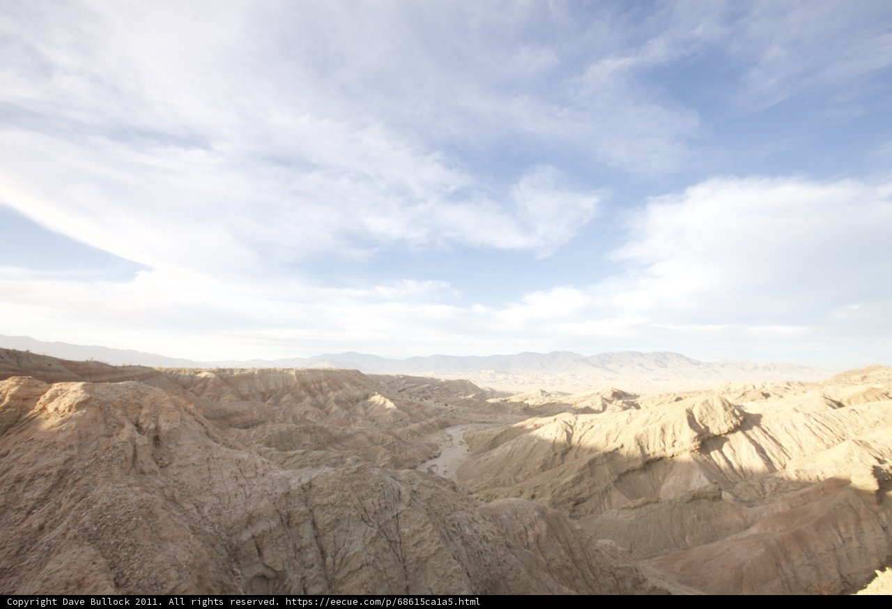 A Majestic View of the Anza Borrego Mountains and Desert