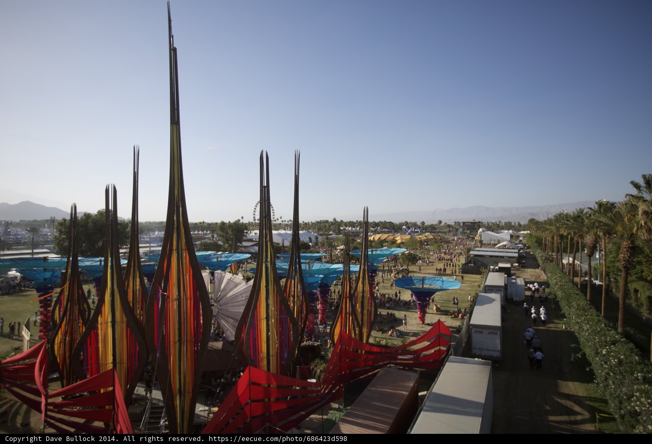 Colorful Sculptures in Waterfront Park