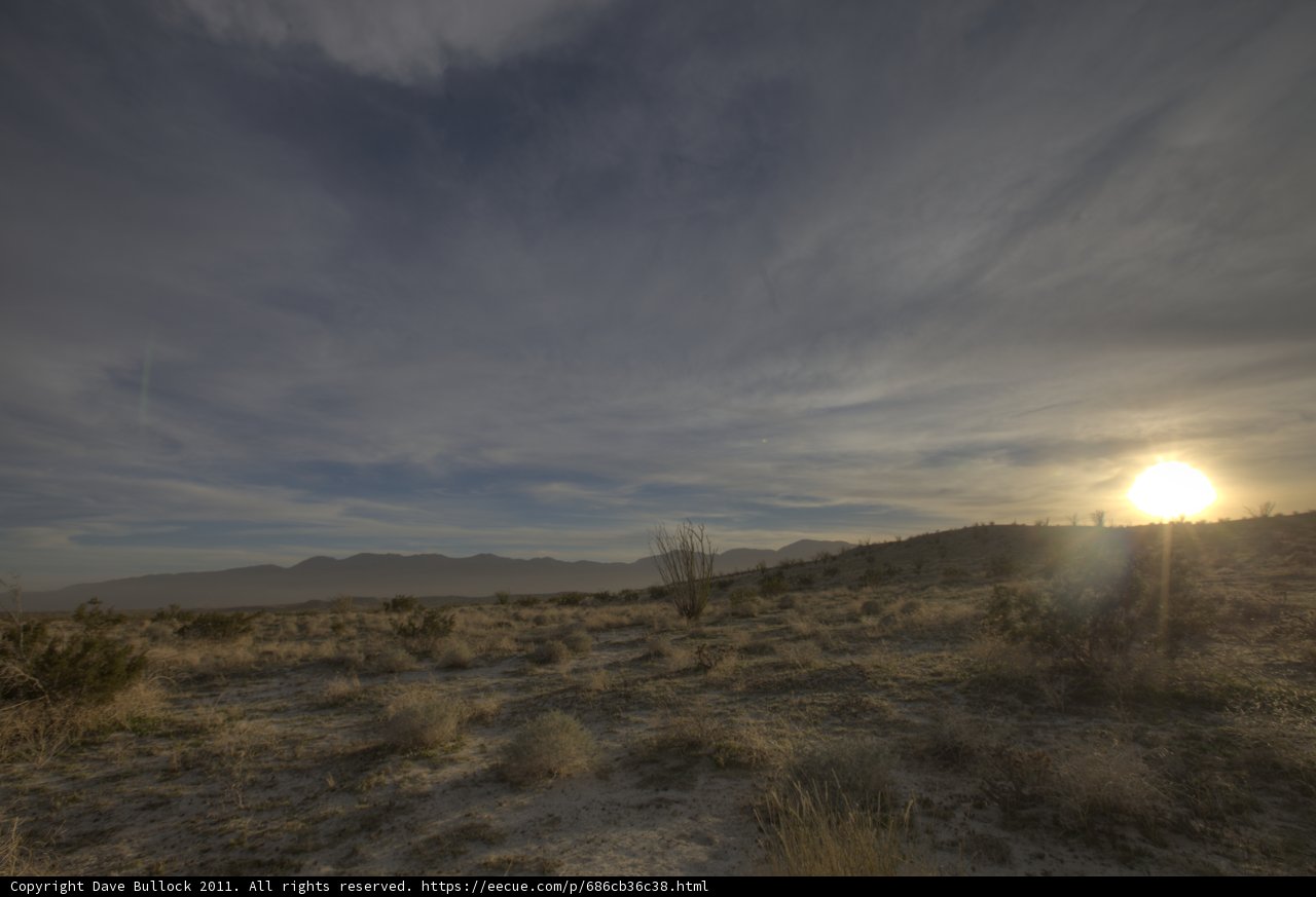 Golden Hour in Anza Borrego