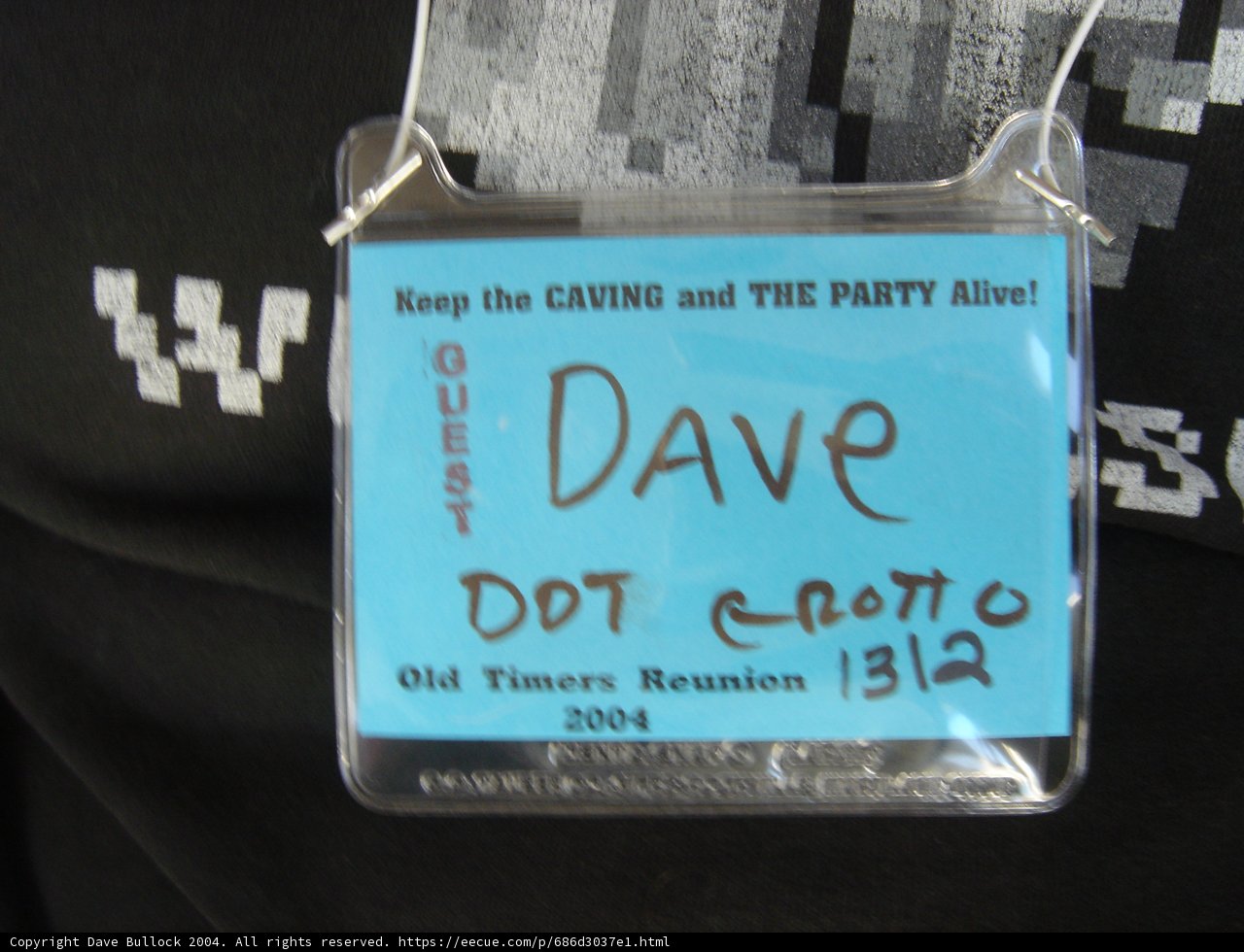 Dave dot com ID Badge