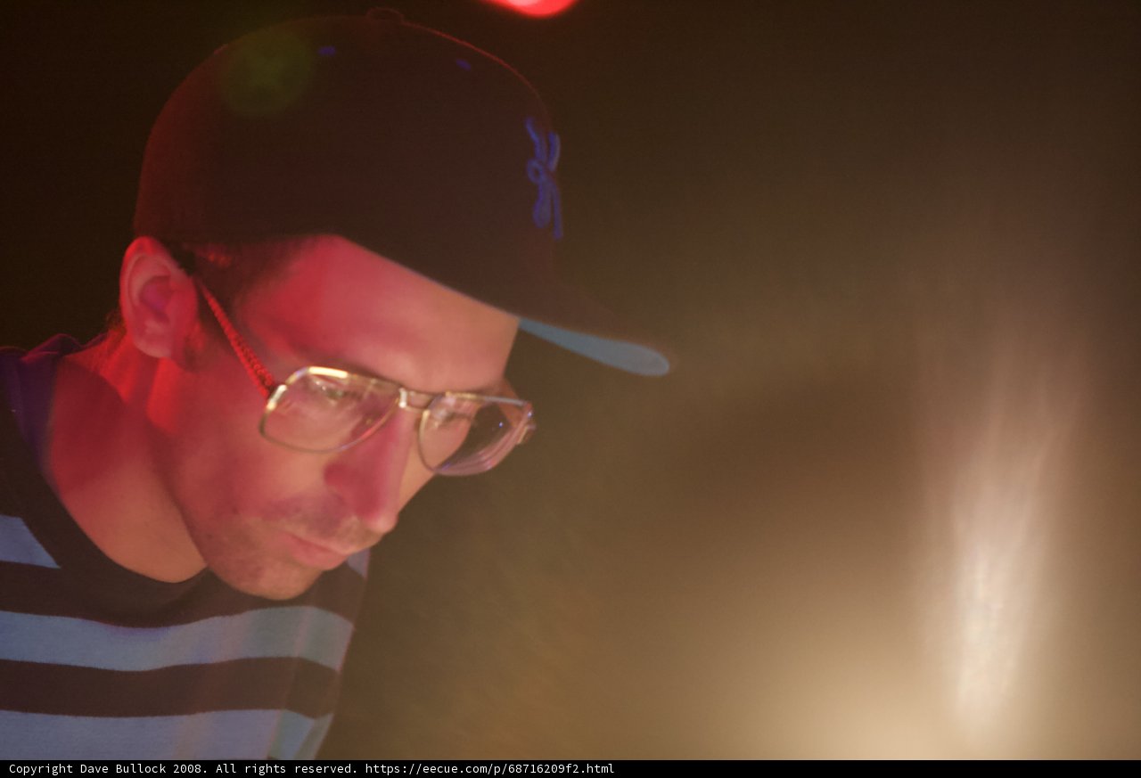 Hat and Glasses under Light Glare