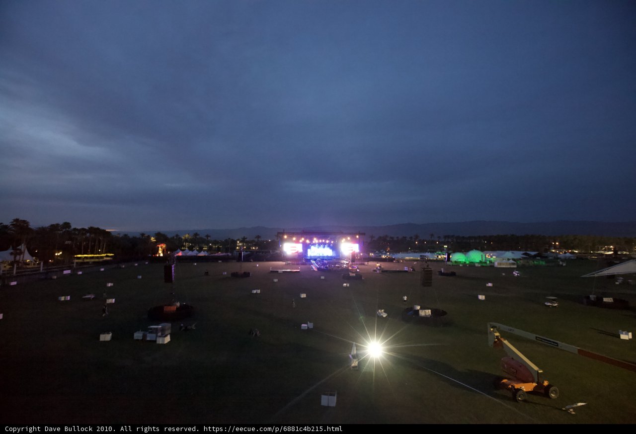 Coachella Stage under the Night Sky