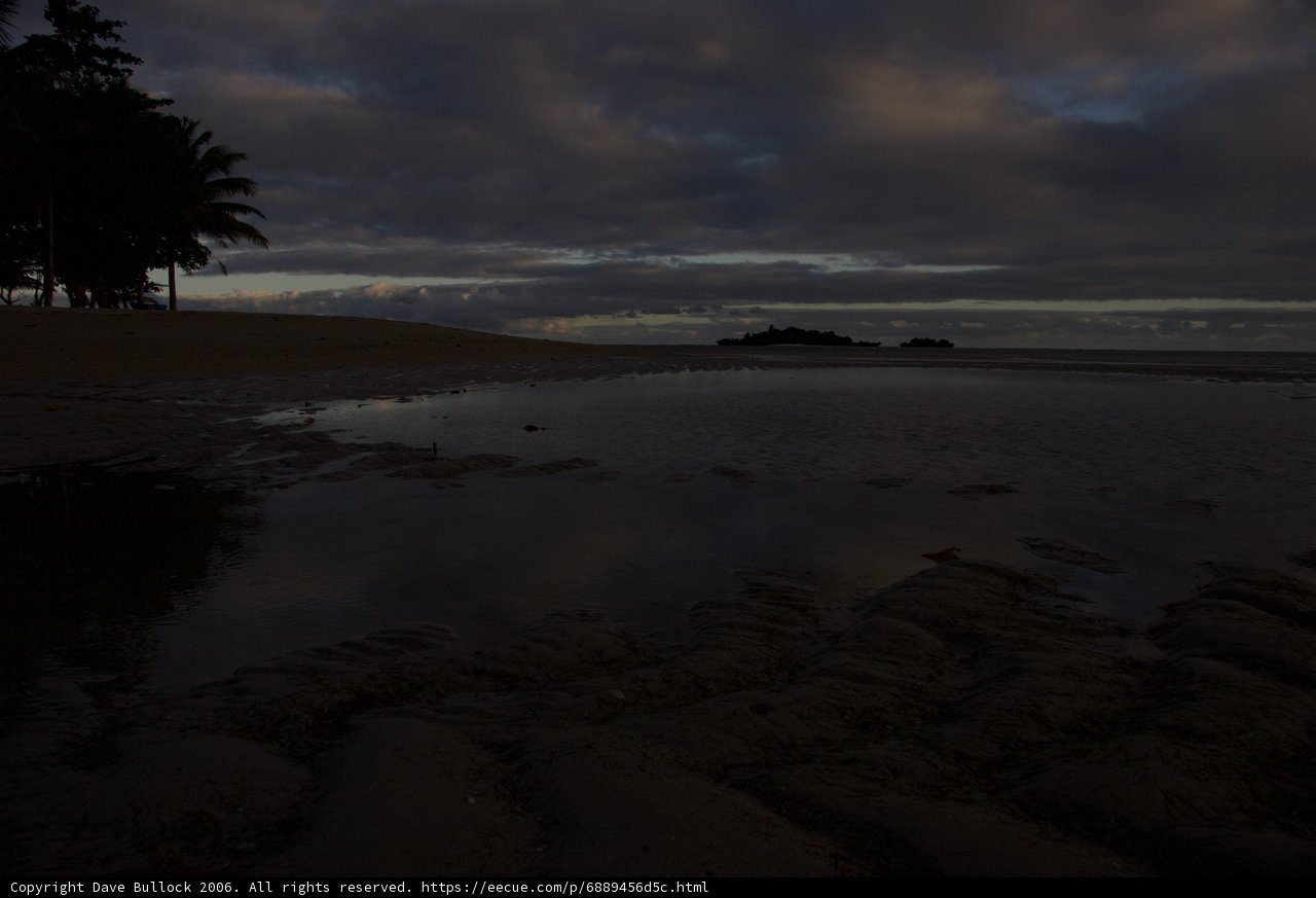 A Serene Sunset at the Tropical Beach