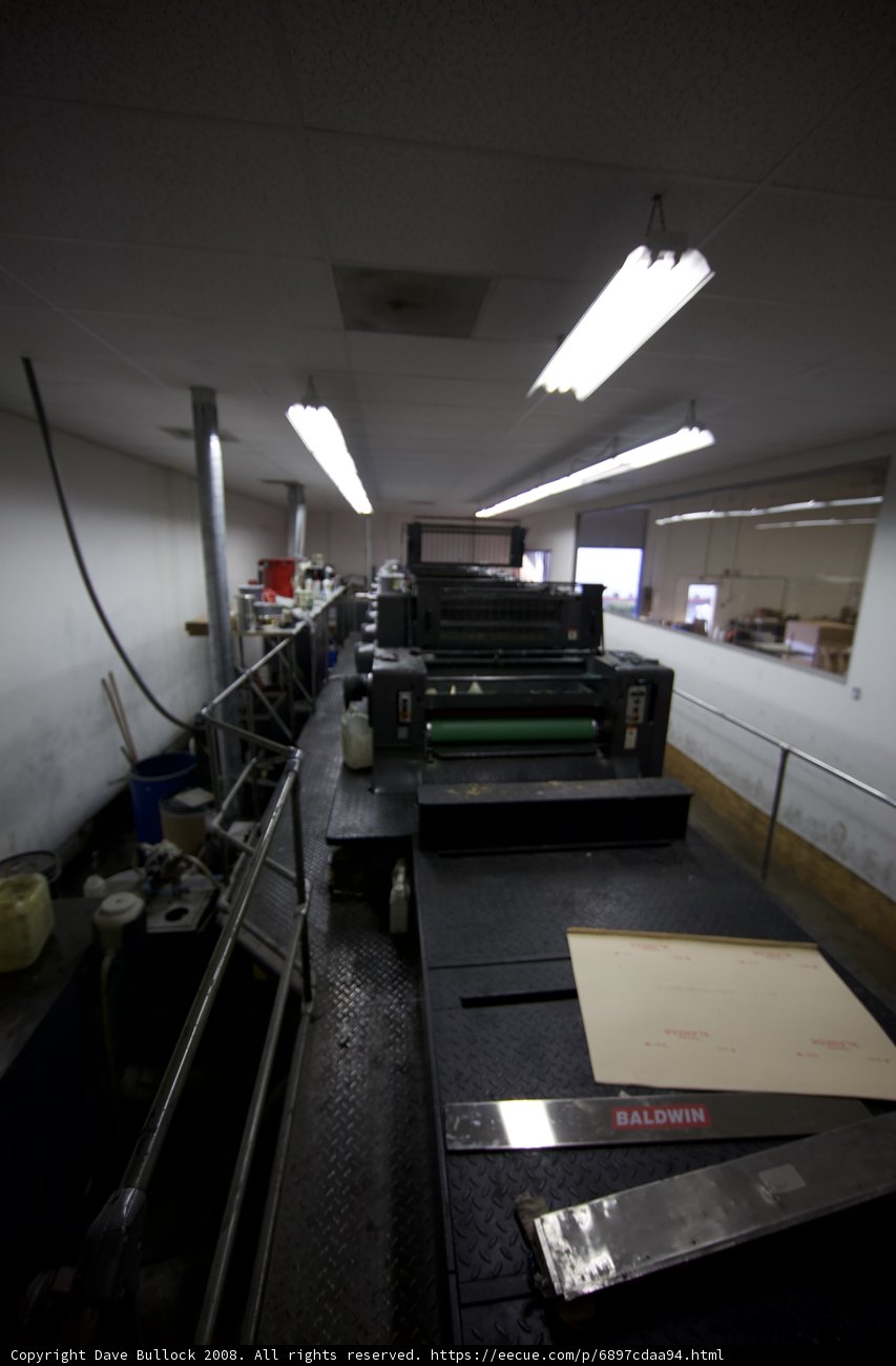The Giant Printing Machine in the Factory