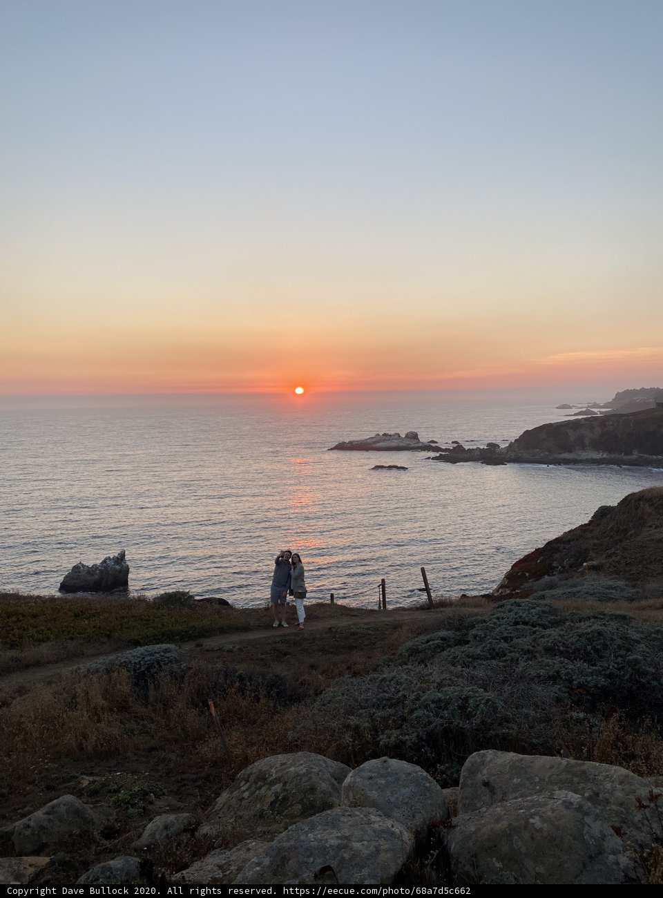 Sunset Overlooking the Ocean