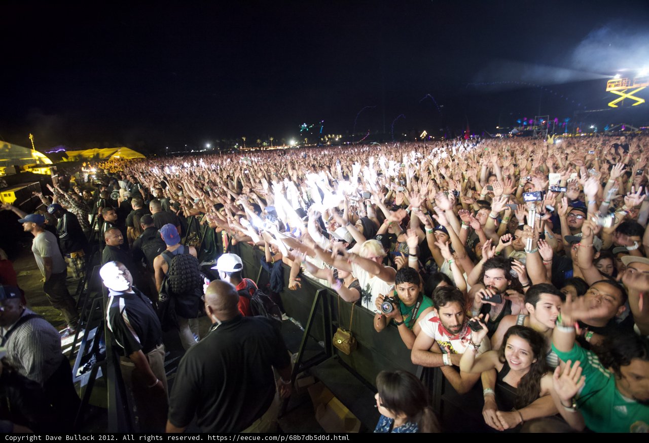 Energized Crowd at Coachella Concert