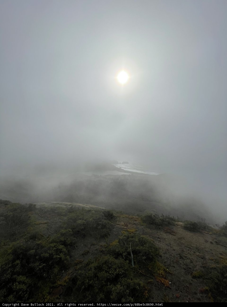 Sunrise Over the Misty Hill