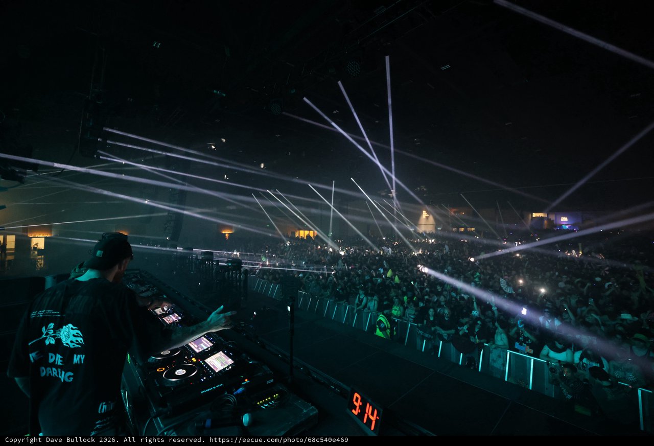 DJ Commanding a Massive Crowd at Wobbleland 2026