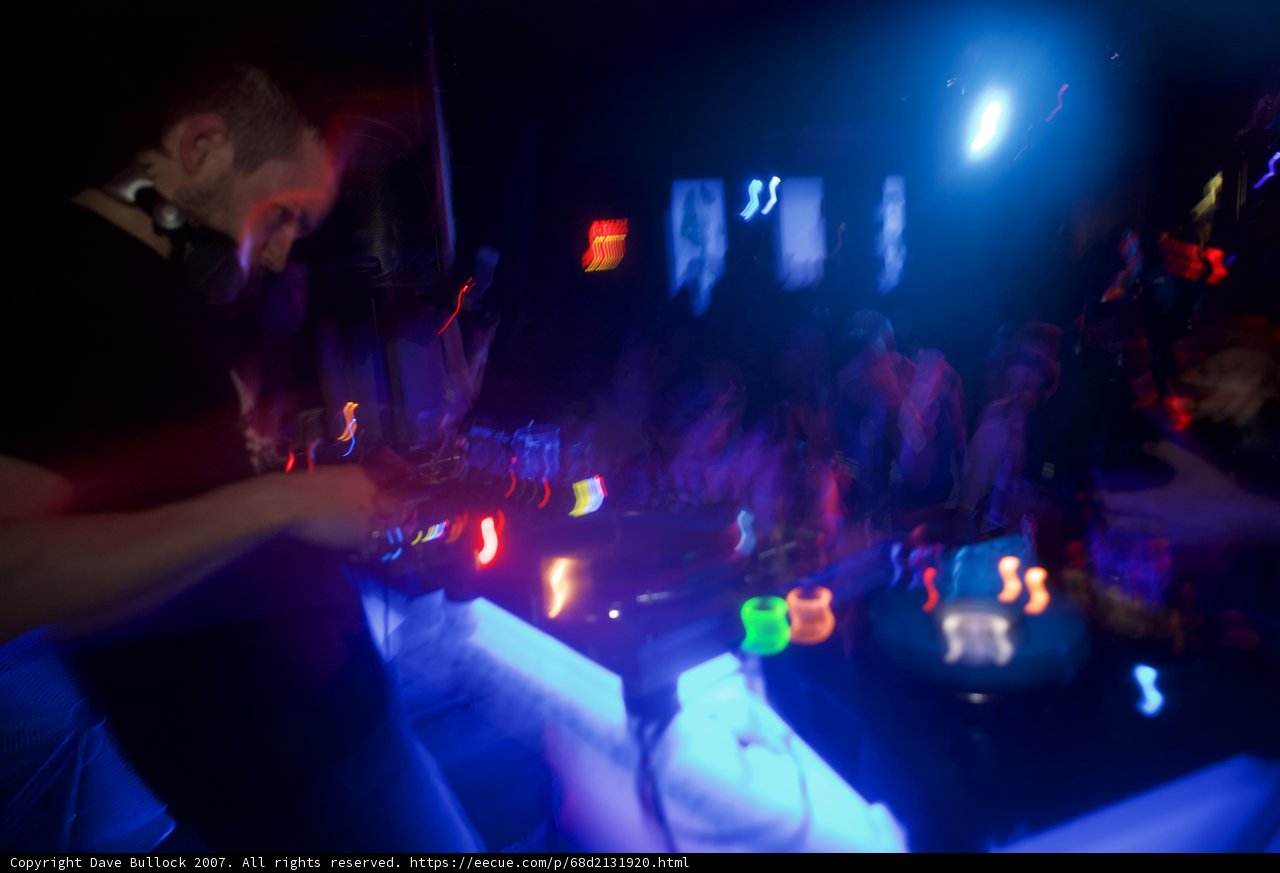 Nightclub Deejay Lights Up the Room