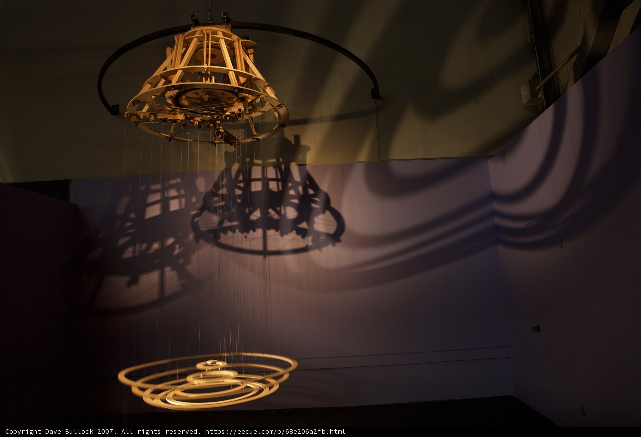 Shimmering Chandelier Shadows