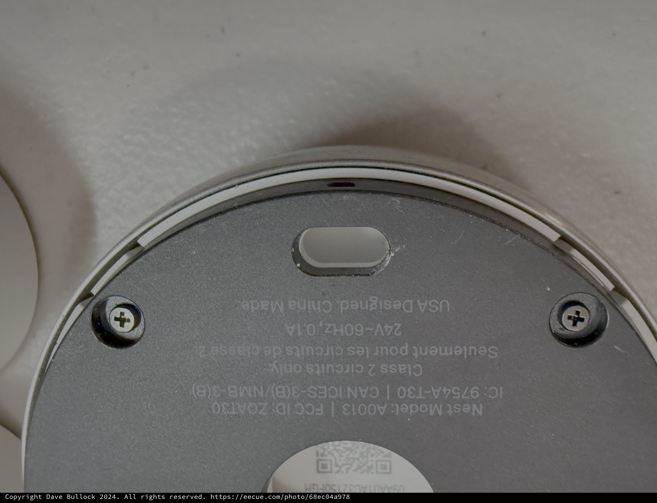 Smoke Detector Electronic Device Close-Up