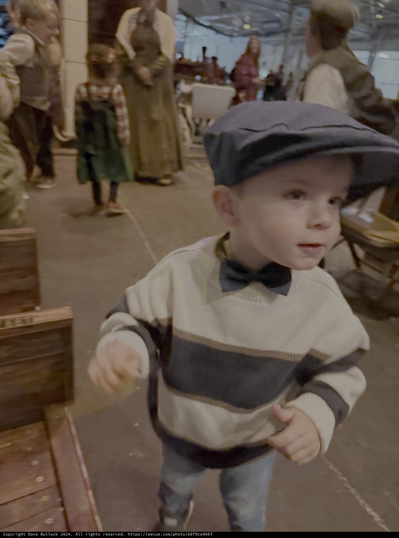 Adorable Young Boy in Vintage Maritime Outfit