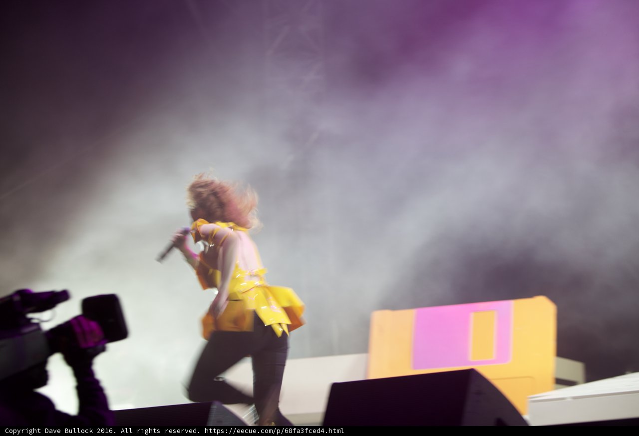 Yellow-Dressed Woman Lights Up Coachella Stage