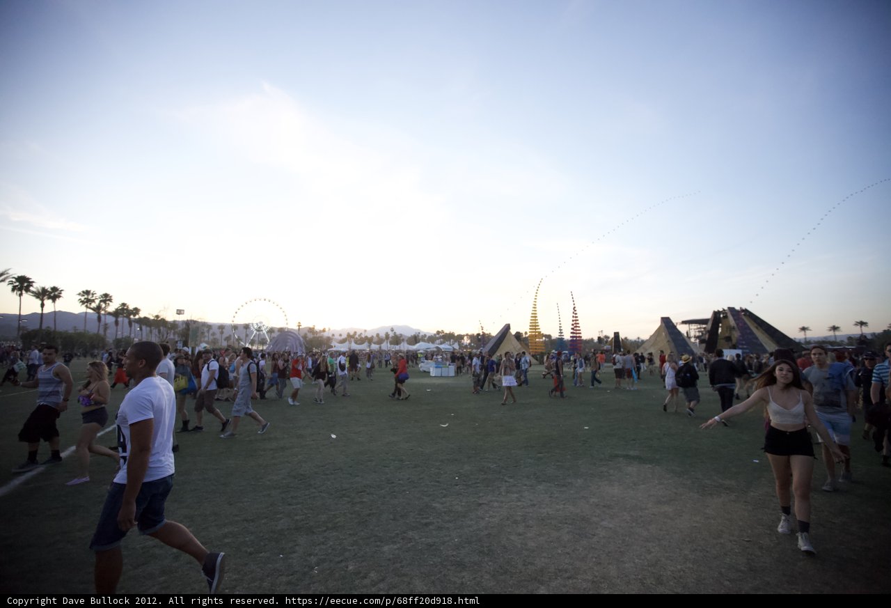 Festival-goers Enjoying the Outdoors