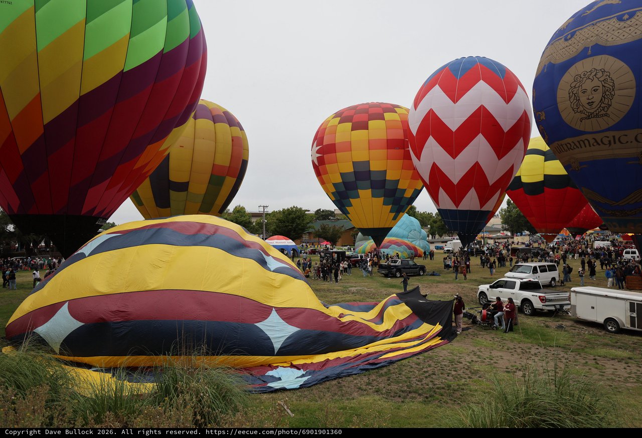 Colorful Hot Air Balloons Launch at Sonoma County Classic