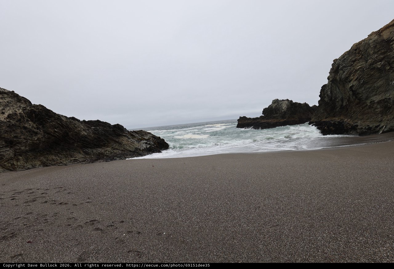 Secluded Rocky Cove on the California Coast