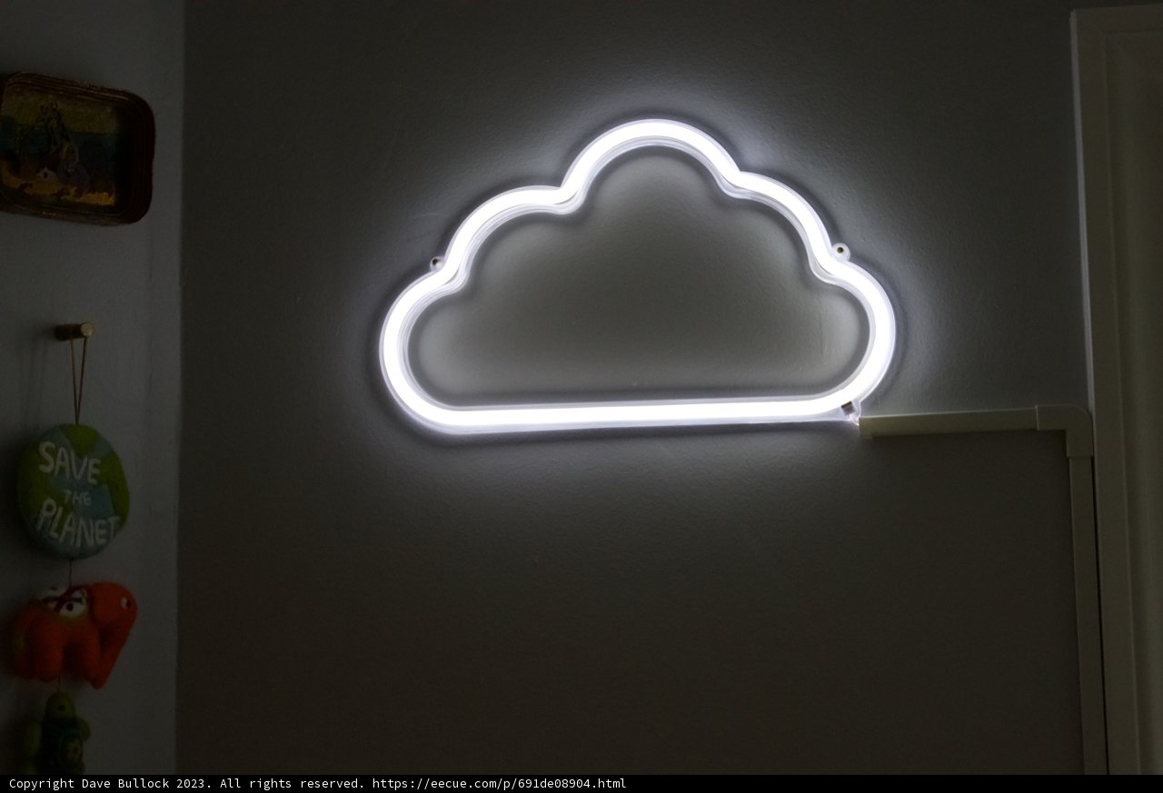 Neon Cloud Sign