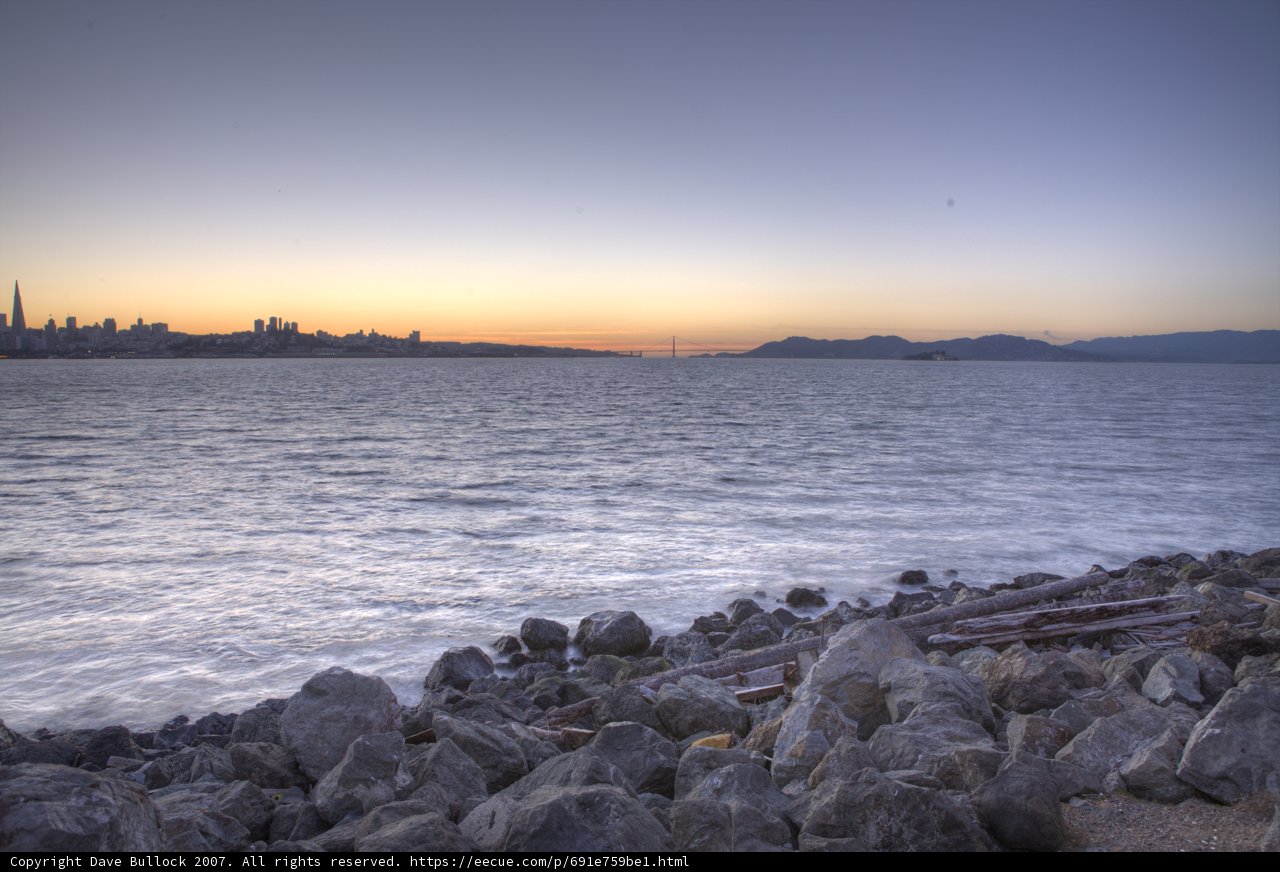 Sunset View of Bay from Shoreline