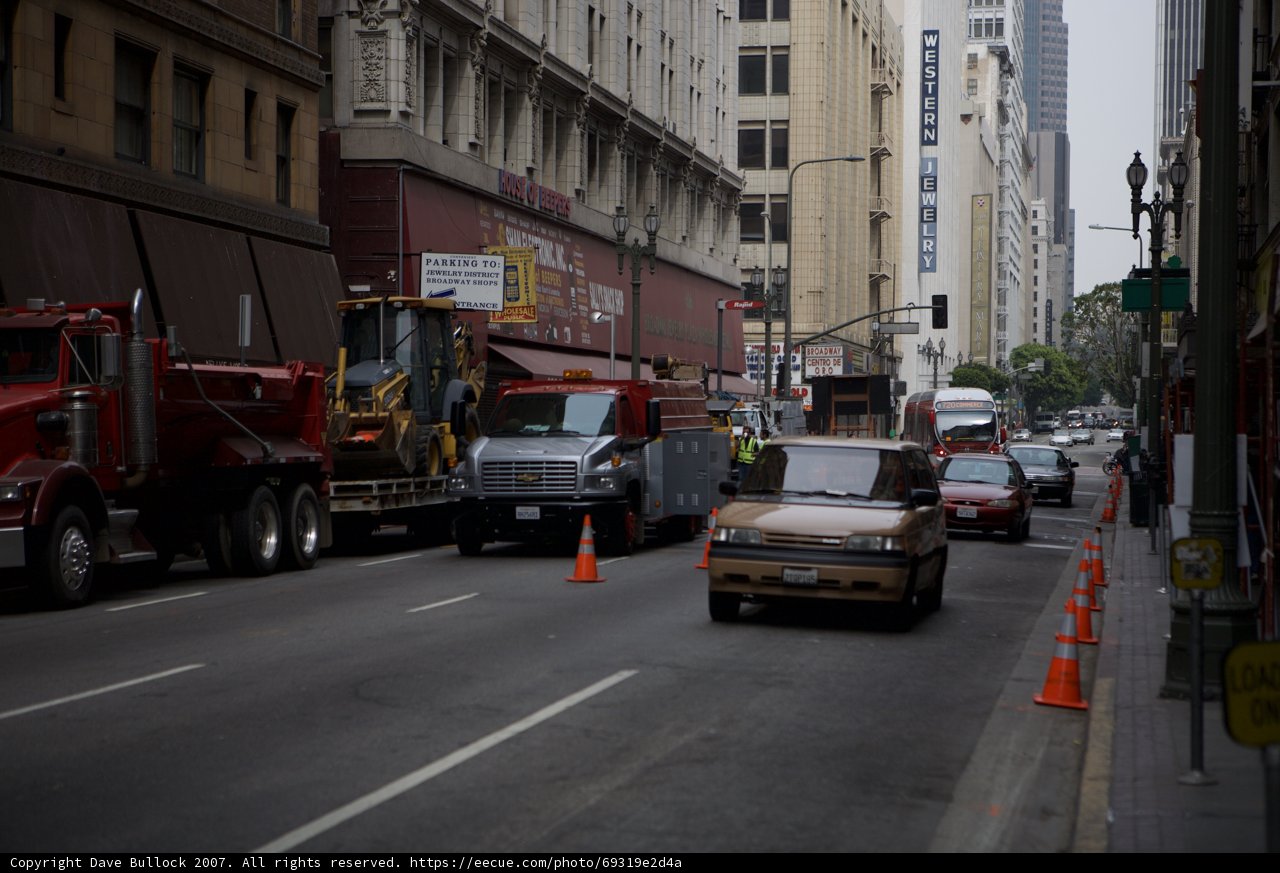 Heavy Traffic and Road Construction in the City