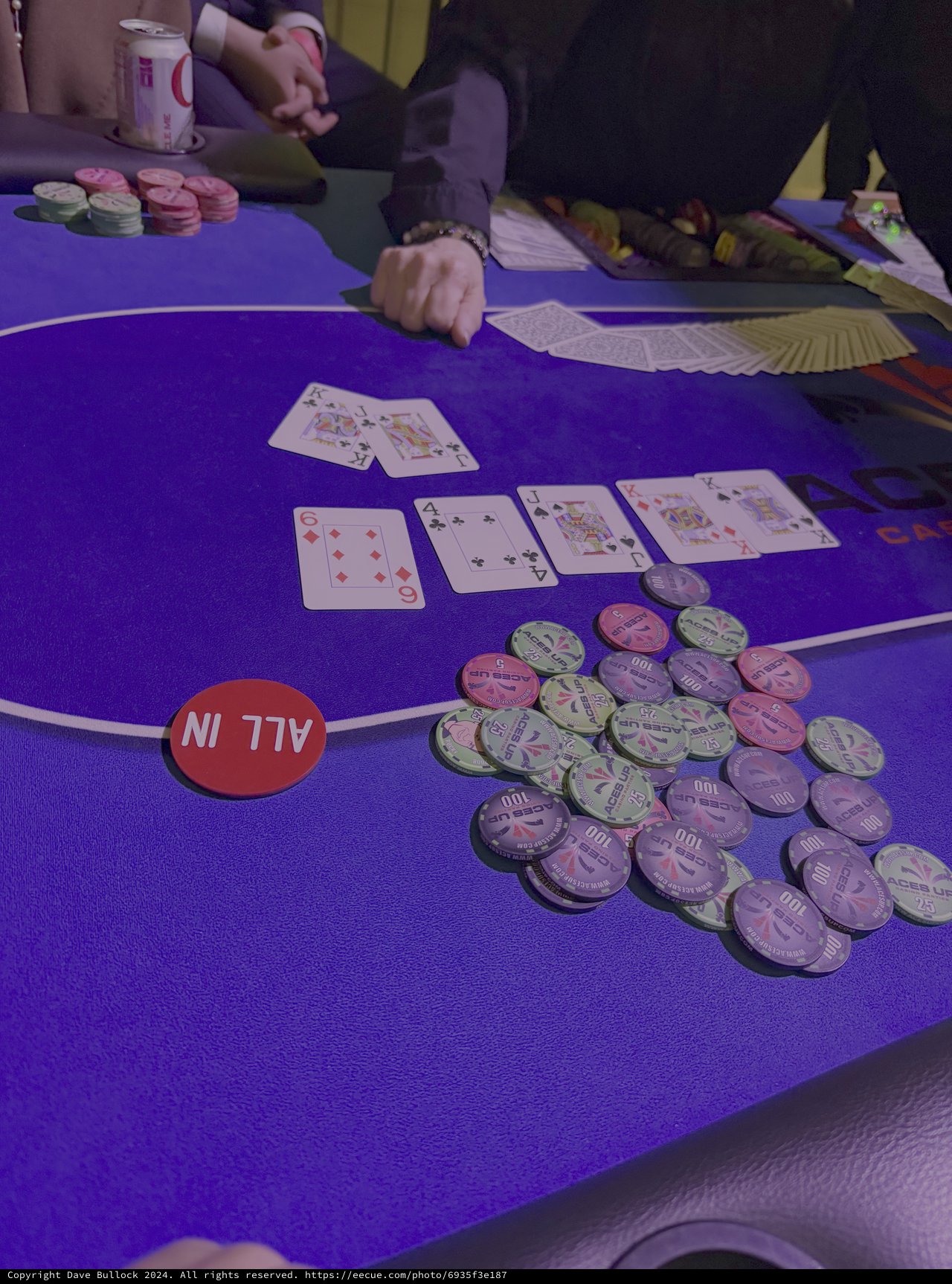 High Stakes Poker Game in Progress