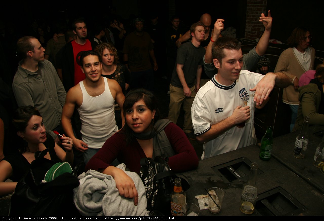 Urban Crowd Enjoys Nightlife at Pub
