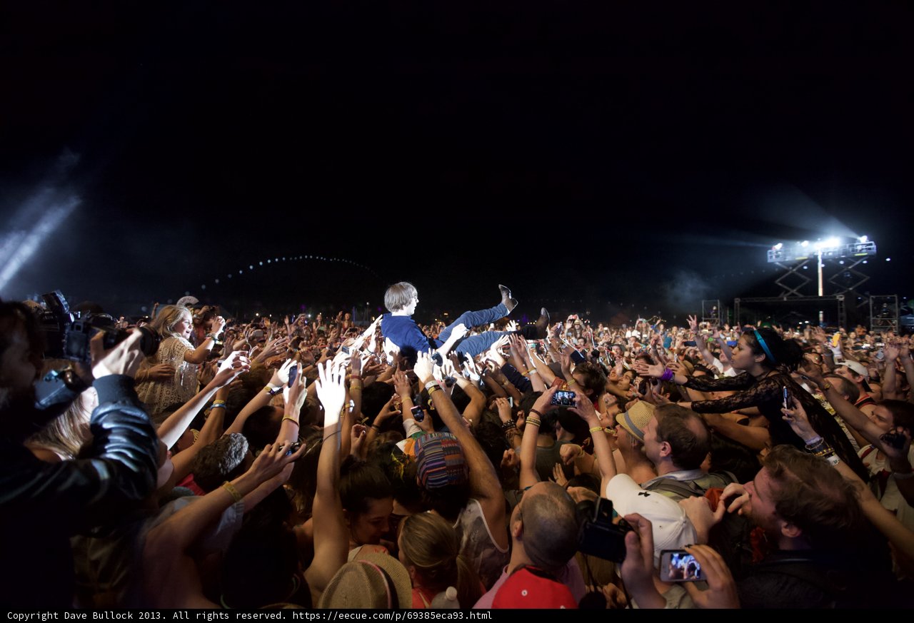 Concert Crowd Goes Wild