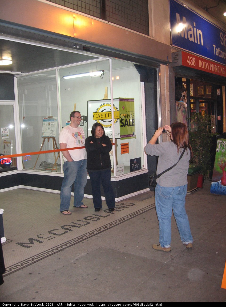 In Front of the Store
