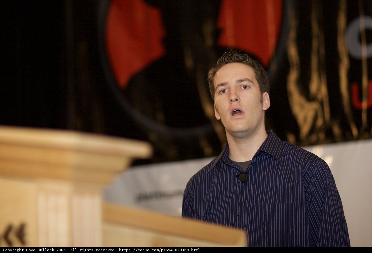 Man Delivering Speech at Press Conference