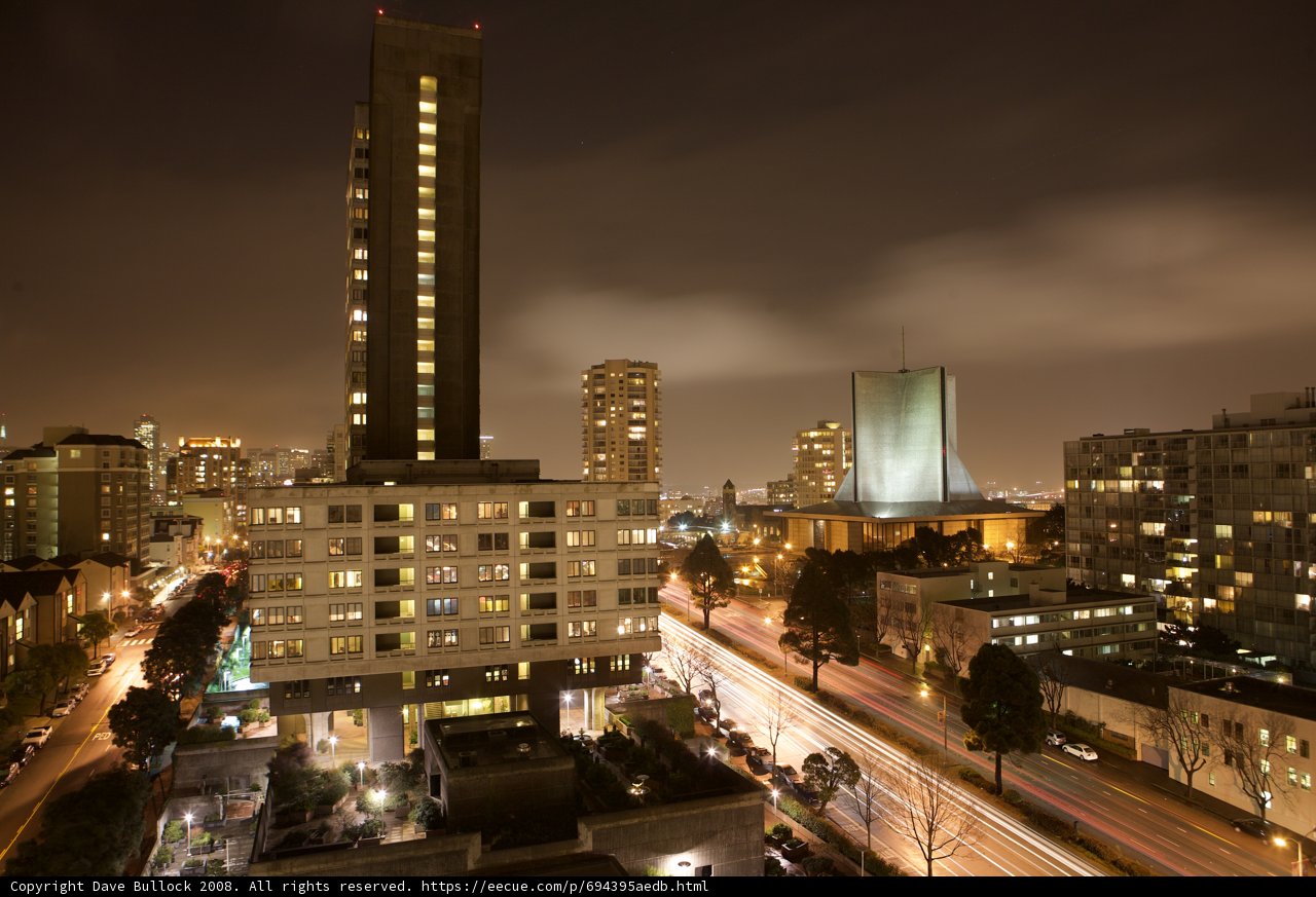 Towering Metropolis at Night