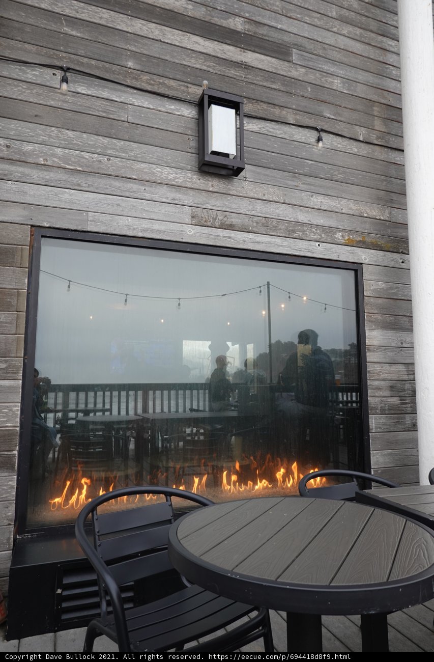 Cozy Fire Pit at the Waterfront Restaurant