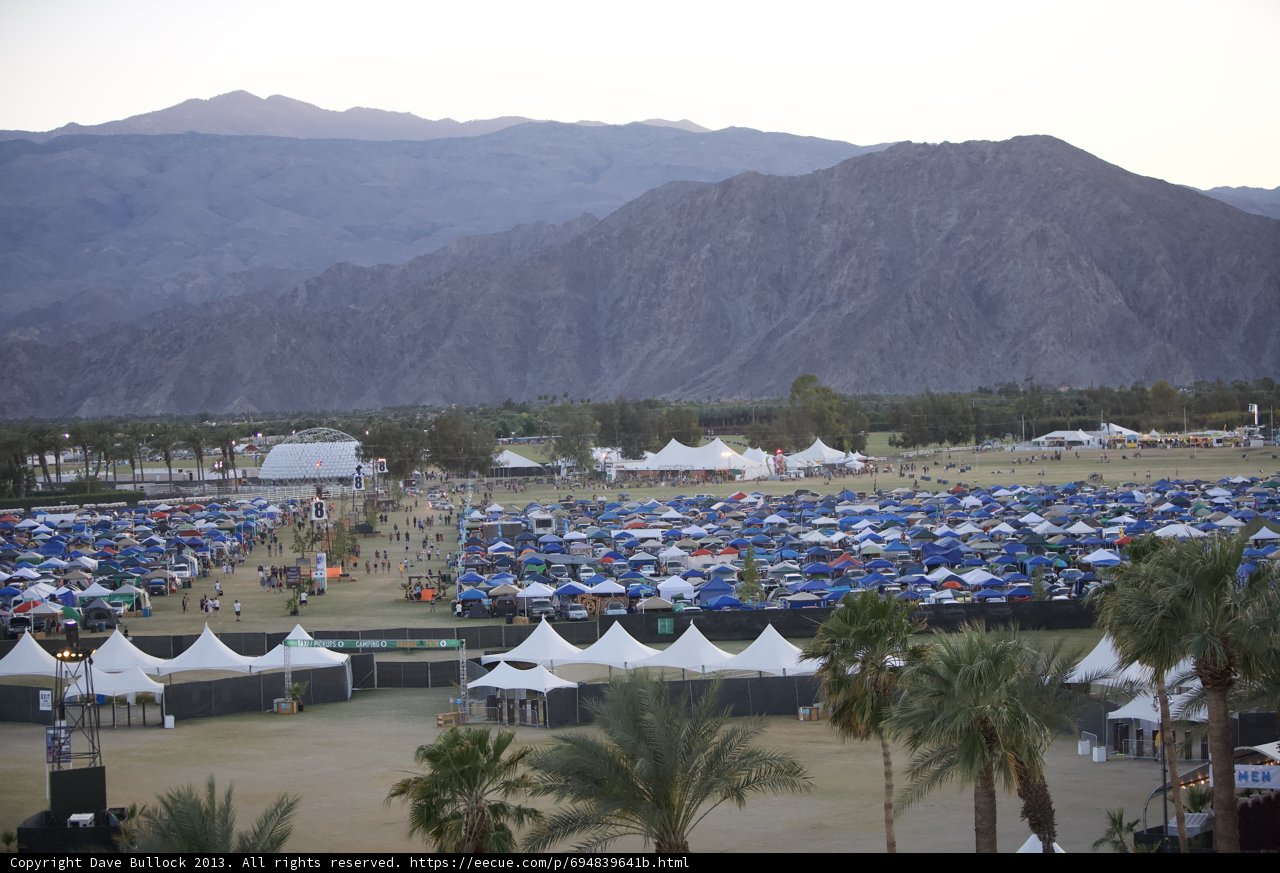 Tent City in the Shadow of the Mountains
