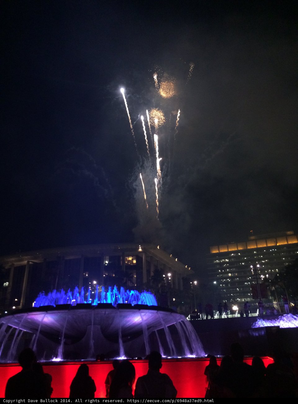 Fountain Fireworks at Civic Center Mall
