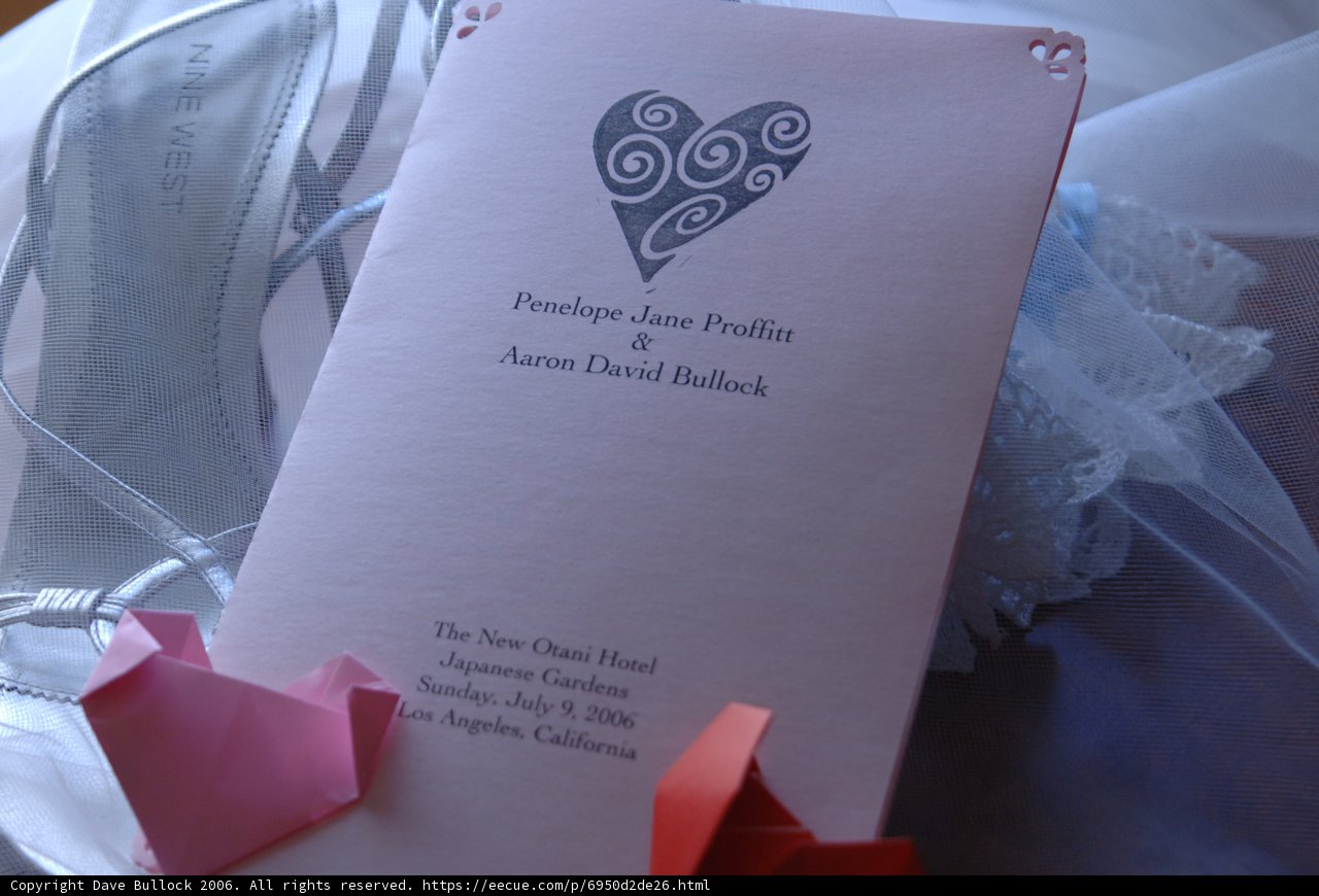 Heartfelt Wedding Program