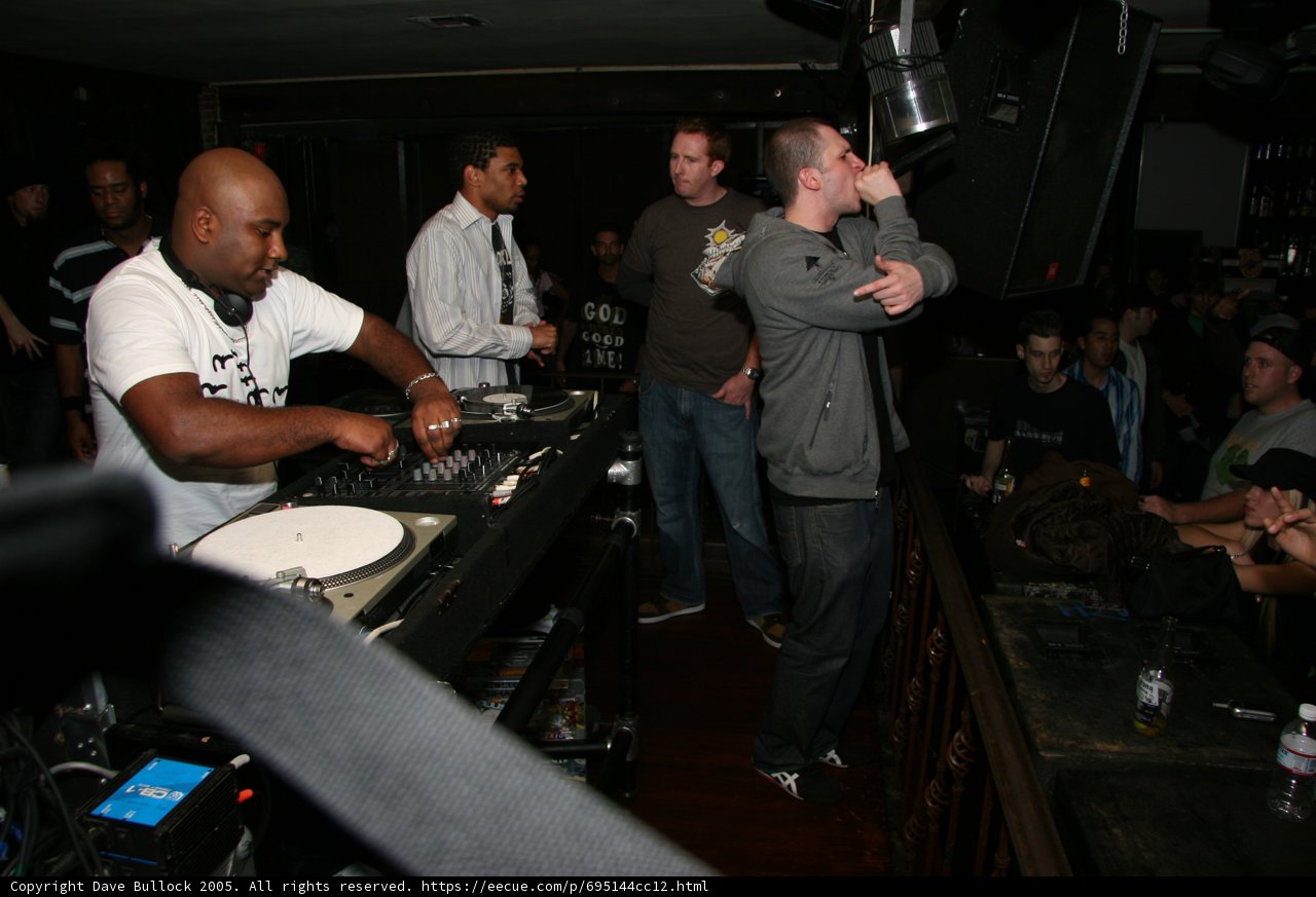 DJ Justin F spinning beats at the local pub