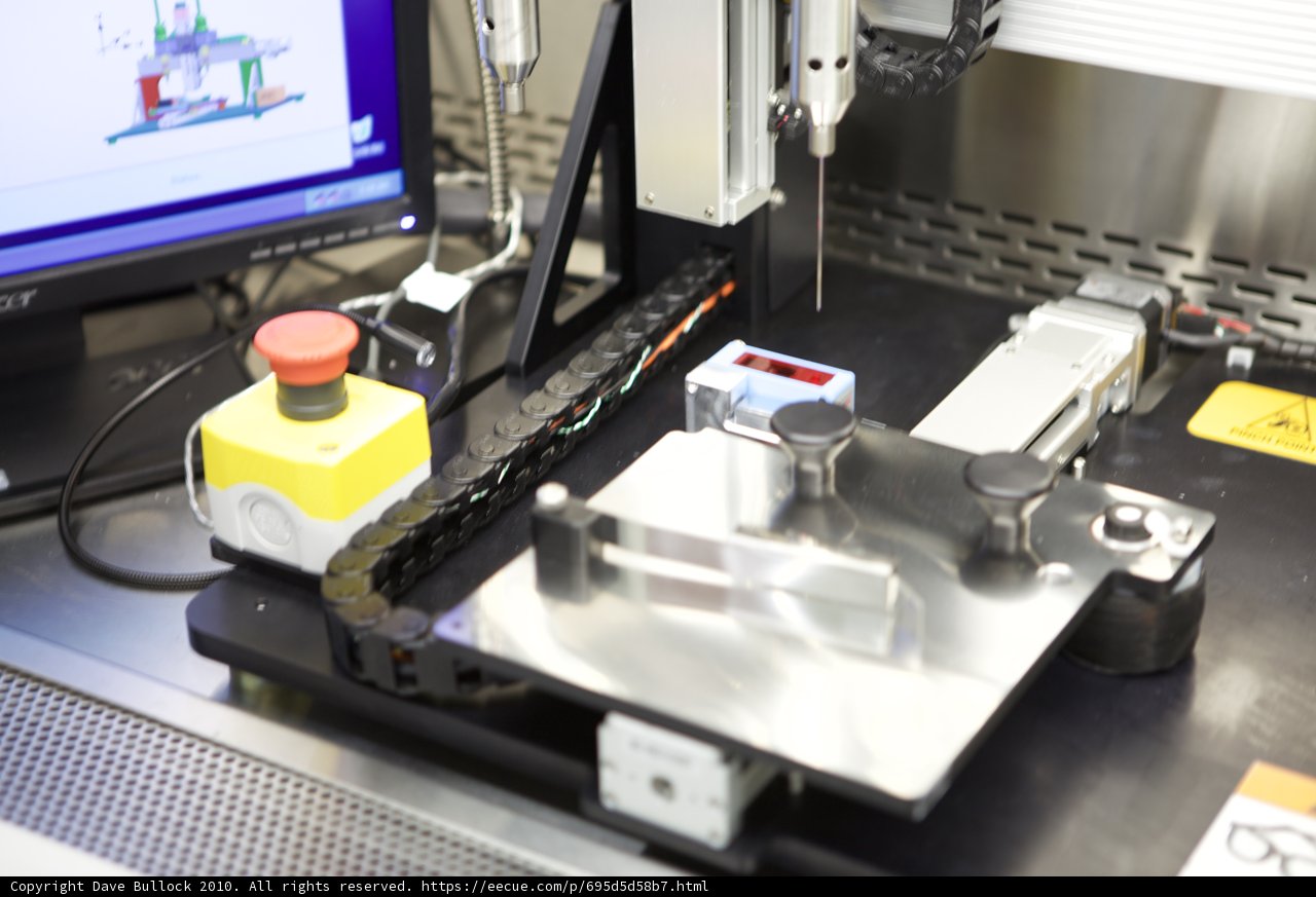 The Yellow Object on a High-Tech Machine