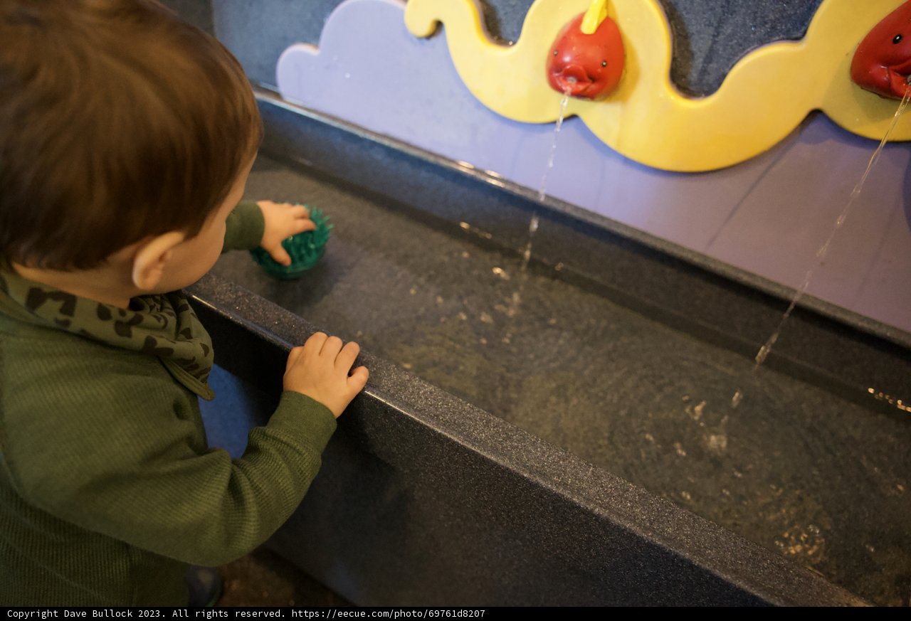 Splashing Fun: Wesley's Water Fountain Playtime