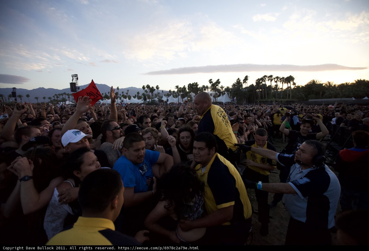 Crowd-Surfing at the Big Four Festival