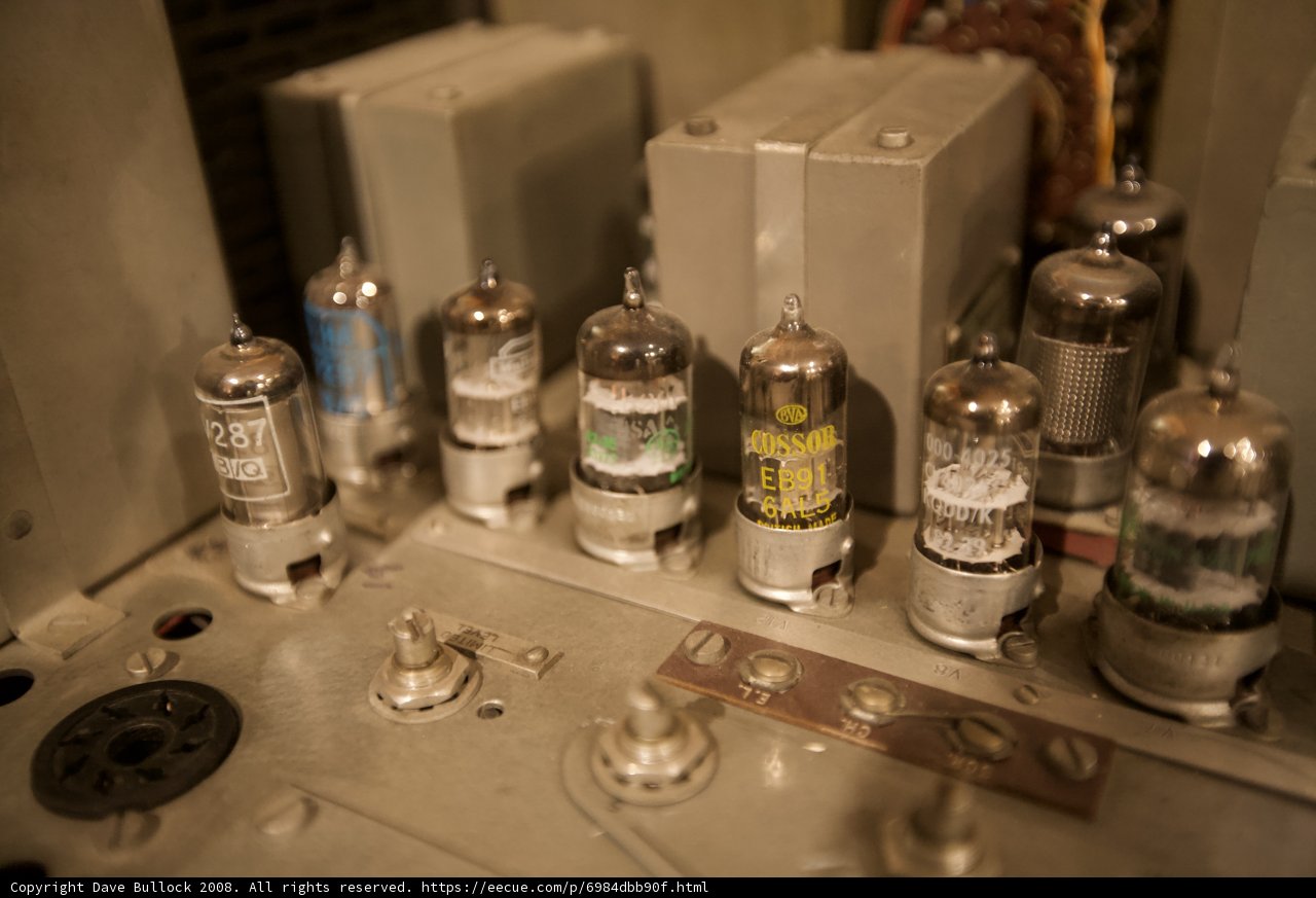 Vintage Tubes on an Electrical Machine