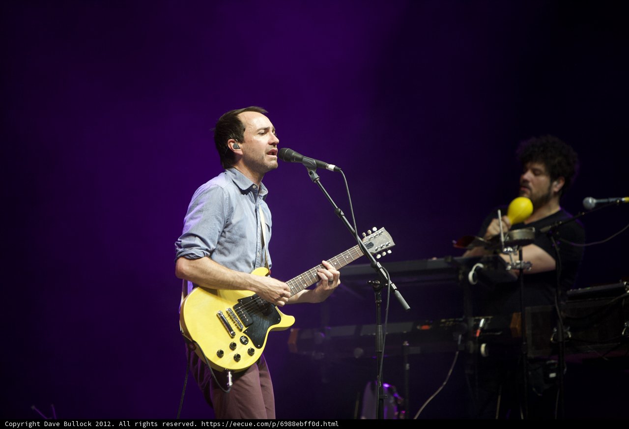 Guitarist on Stage with Another Musician