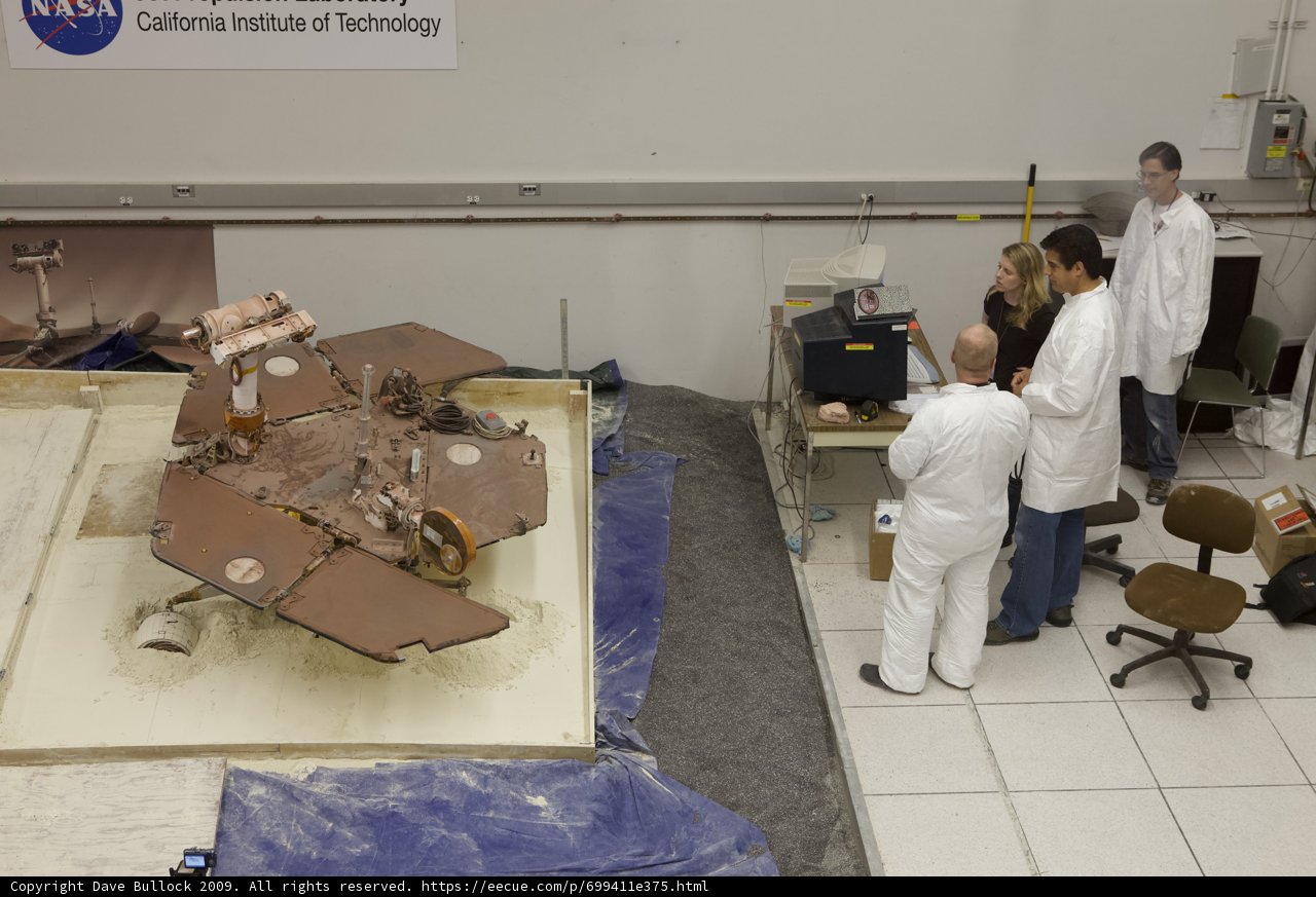 Examining the Unstuck Mars Rover