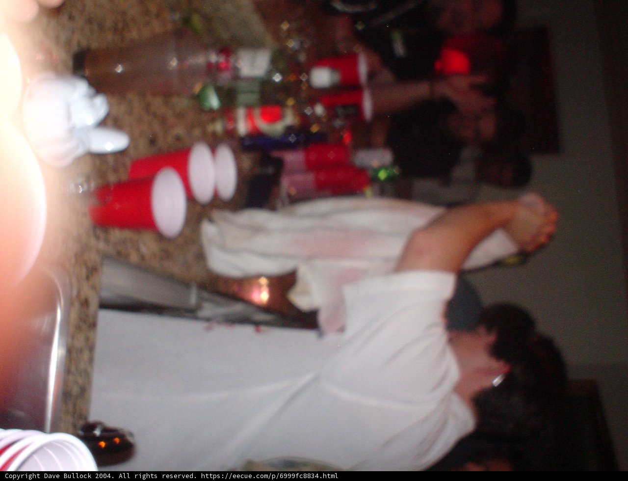 Holding a Red Cup at a Pub