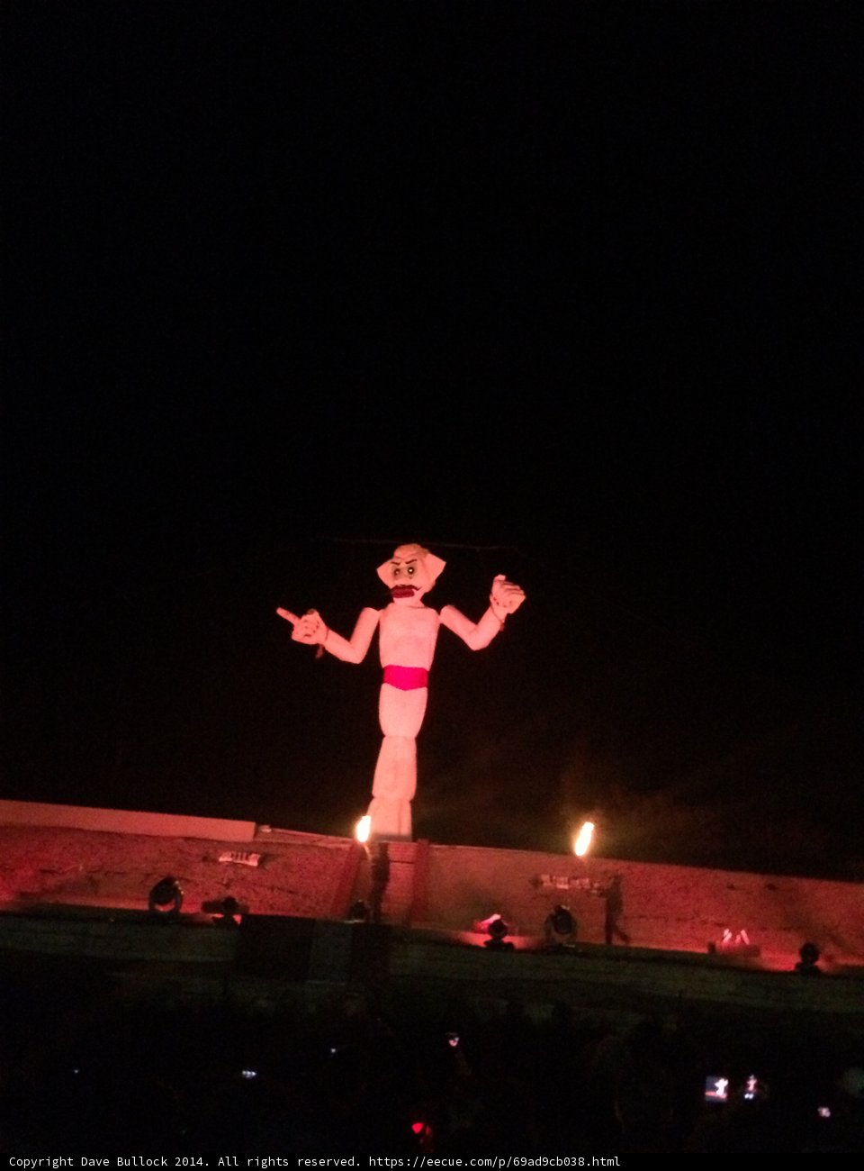 Nighttime Solo Performance on Platform