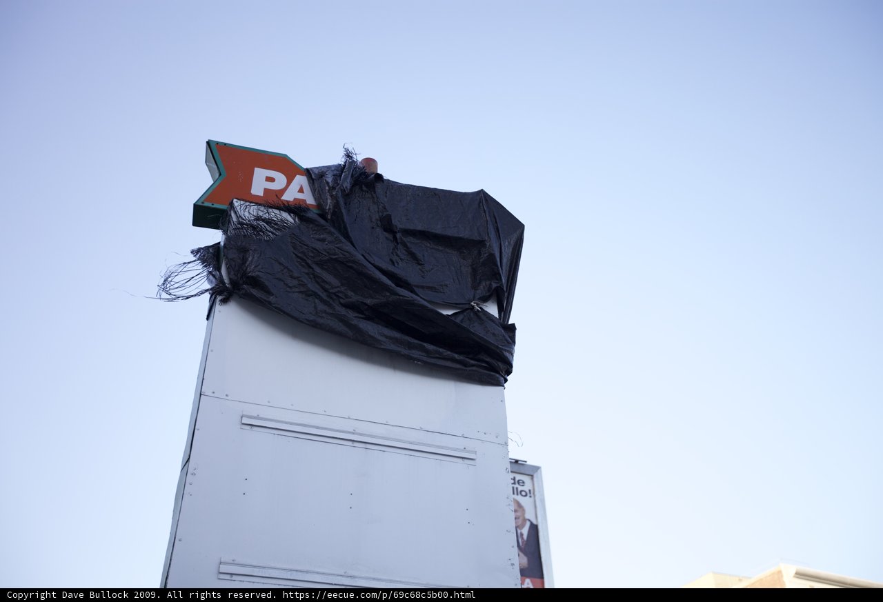 A Covered Sign