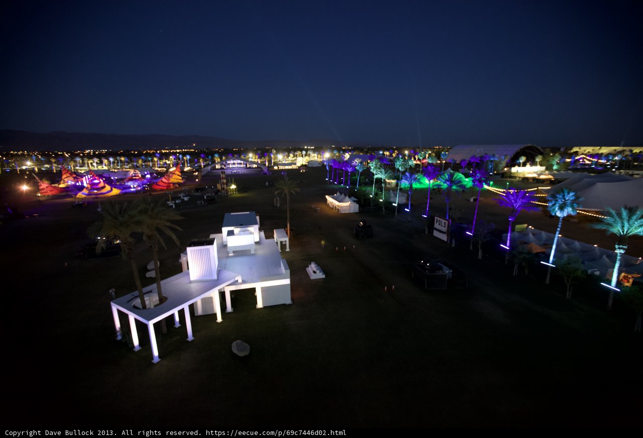 Lights and Palm Trees at the Metropolis Waterfront